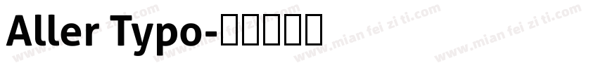 Aller Typo字体转换